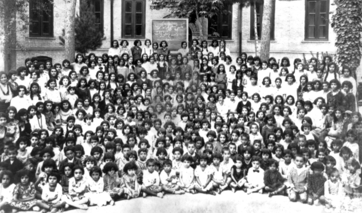 Students and teachers of Tarbiyat Girls school - gender equality