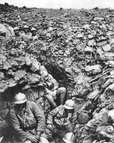 a french regiment entrenched at Verdun