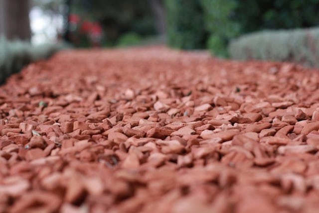 crushed terracotta path bahji - do no harm