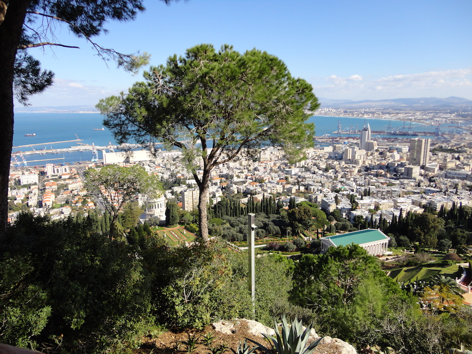 mt carmel overlooking bay of haifa