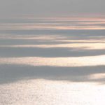 Silver sunset over the sea - site where the Tablet of Carmel was revealed