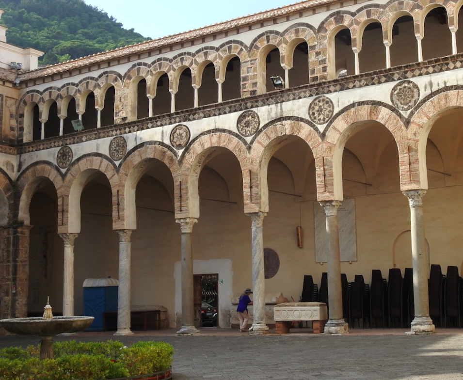 Columns of the courtyard of Salerno Cathedral