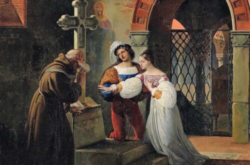 Francesco Hayez painting - The Marriage of Romeo and Juliet 1830