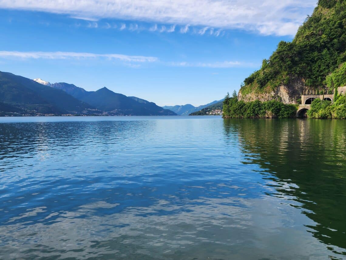 Lake Como seen from the village of Dongo