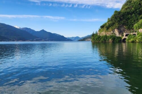 Lake Como seen from the village of Dongo