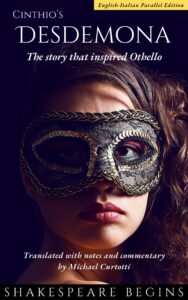 Desdemona the story that inspired othello cover woman wearing venetian mask