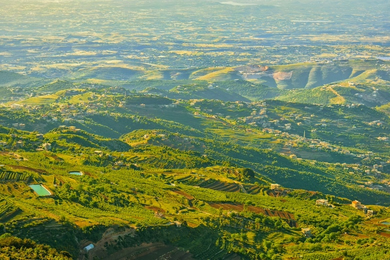 A view of fields in Lebanon Aakkar El Aatiqa by Ali Hamada