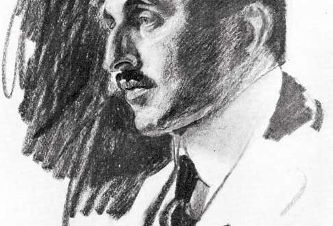 Ameen Rihani in 1921 - Portrait by American Artist William Oberhardt.